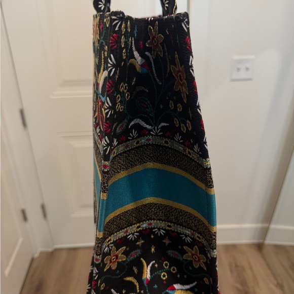 Christian Dior Multicolor Embroidered Tote - Picture 4 of 9